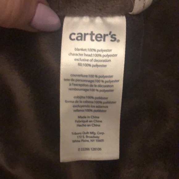 Carter’s Monkey Lovey Security Blanket Jungle Green Brown - Picture 6 of 9